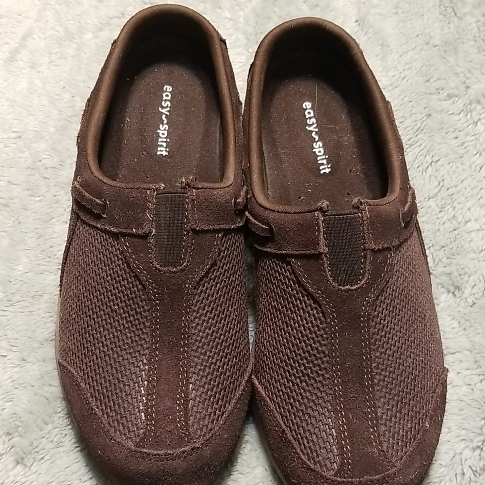 EASY SPIRIT Sz 8.5M Travelport Walk In Clog/mule In New Condition Brown